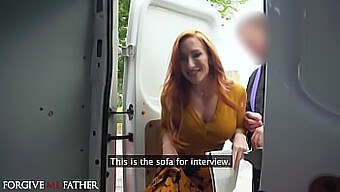 Redhead Sophia Locke Has Hardcore Sex With A Big Cock In Public For The First Time.