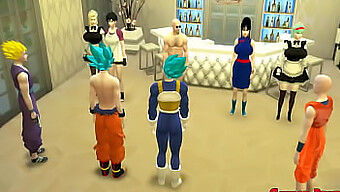 Dragon Ball Z Porno, Sert Anal Ve Aldatan Karılarla 3d